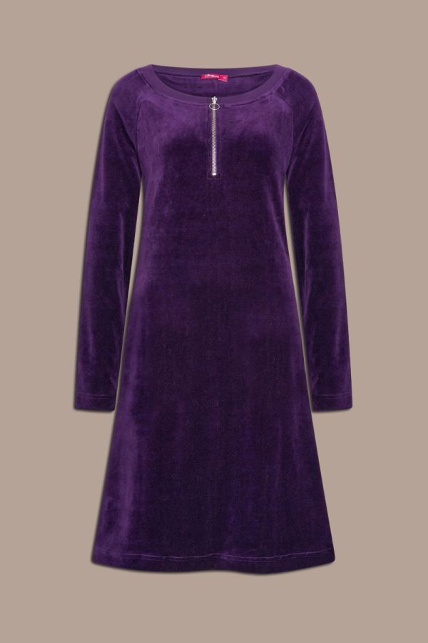 Dress Yippie Velvet Purple
