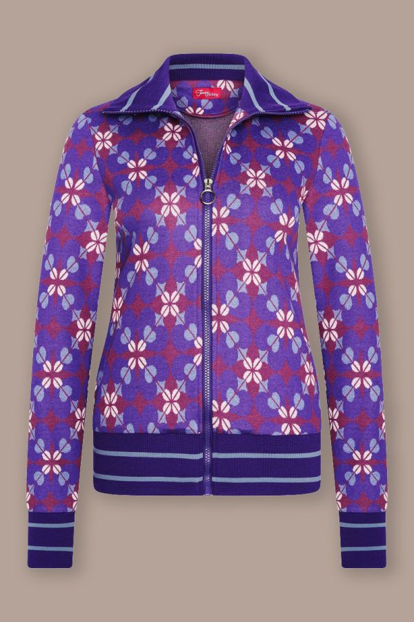 Sporty Jacket Leafy Purple