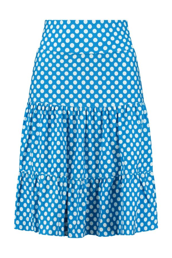 Ruffle Skirt Polka Dot Blue