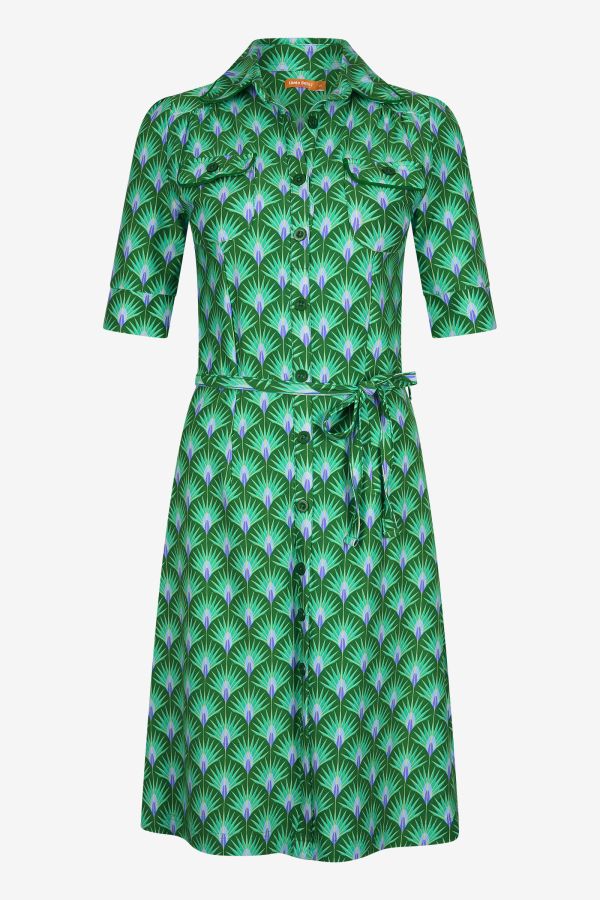 Dress Betsy Palm Green