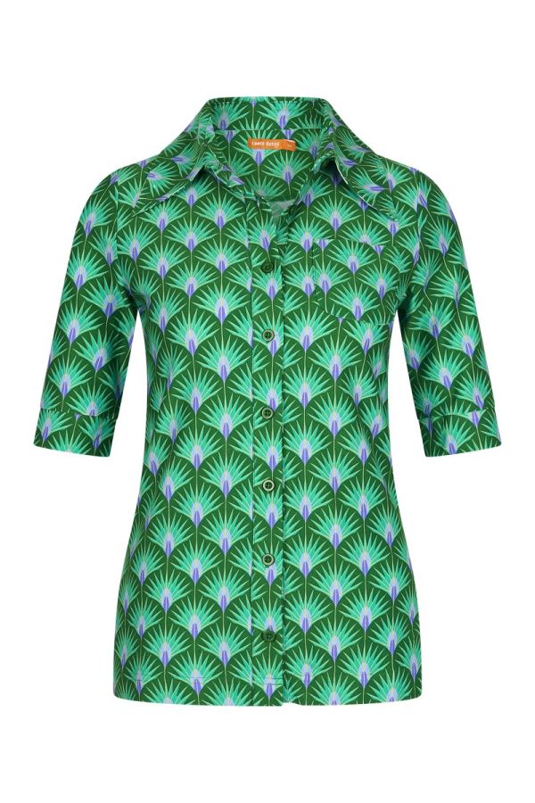 Button Shirt  Palm Green