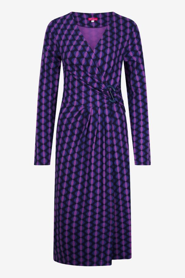 Janet Dress Geo Mod Purple