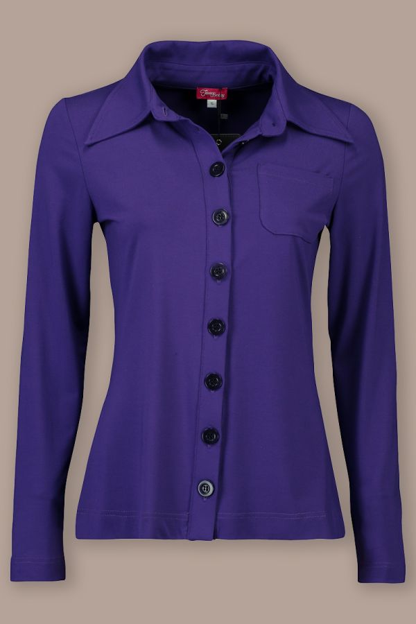 Button Shirt Purple