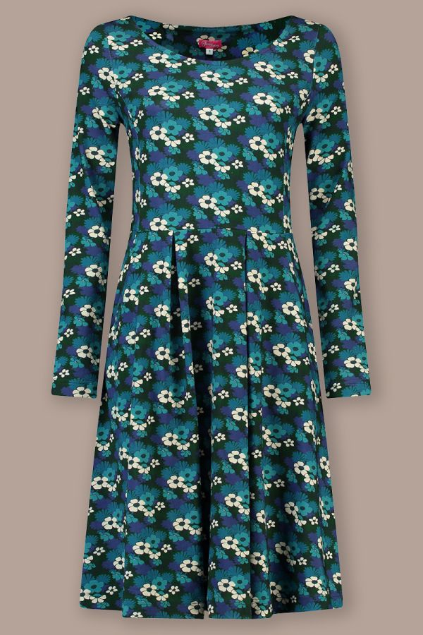 Dress Frenchy Tropical Forest Blue