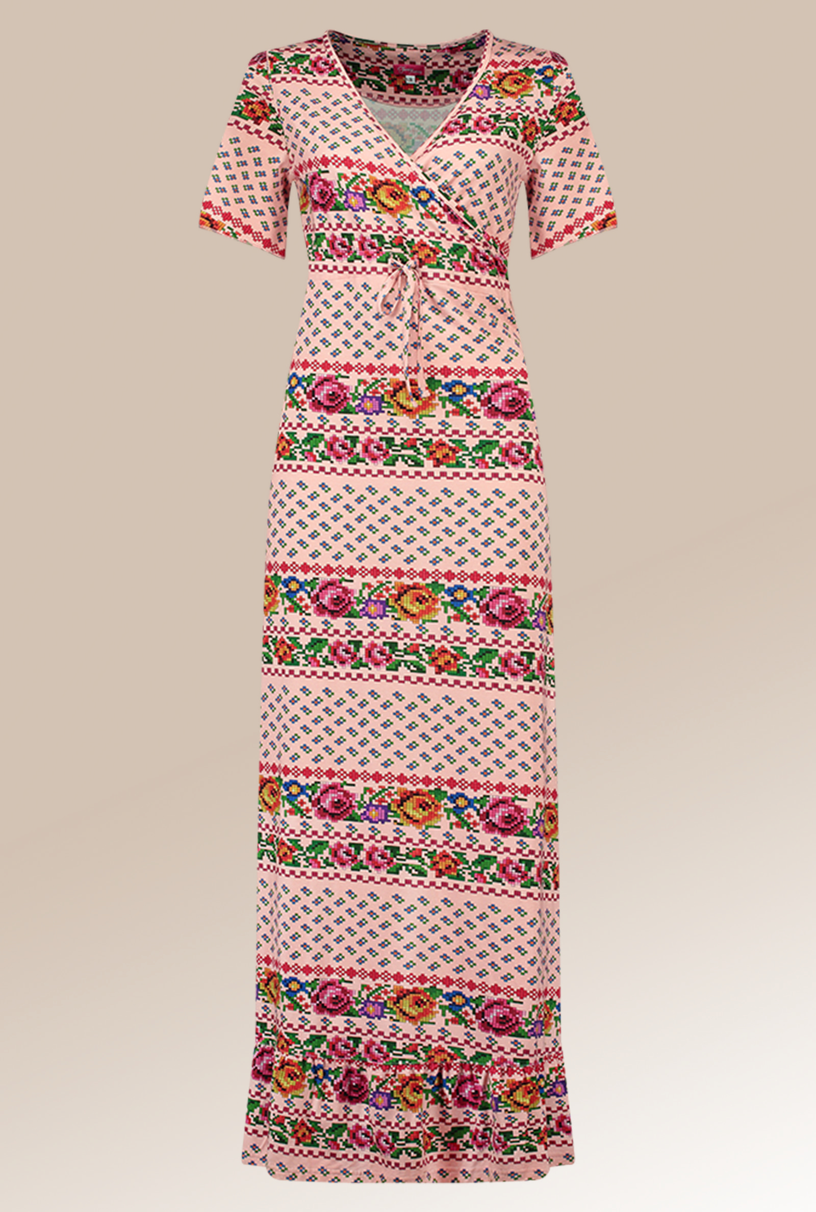 Hippie Dress Long Romania Pink